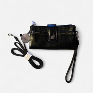 Black Wristlet or Crossbody Bag